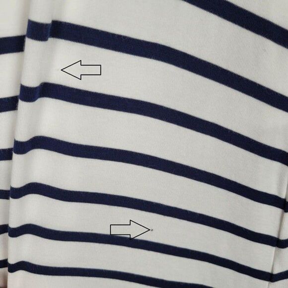 Lovers + Friends Size S Temptations Striped Skirt Navy Blue White - Picture 10 of 12